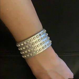 Fun silver snap on daily wear bracelet